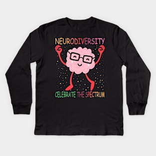 Neurodiversity Brain Autism Awareness Asd Adhd Men Women Kid Kids Long Sleeve T-Shirt